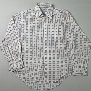 Vintage 70s Kmart Dagger Collared Button Down Long Sleeve Shirt Mens L